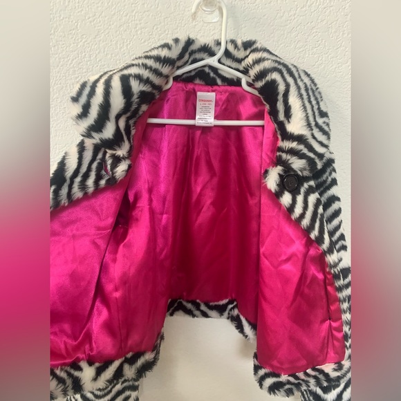 Girls zebra print coat - Picture 3 of 4